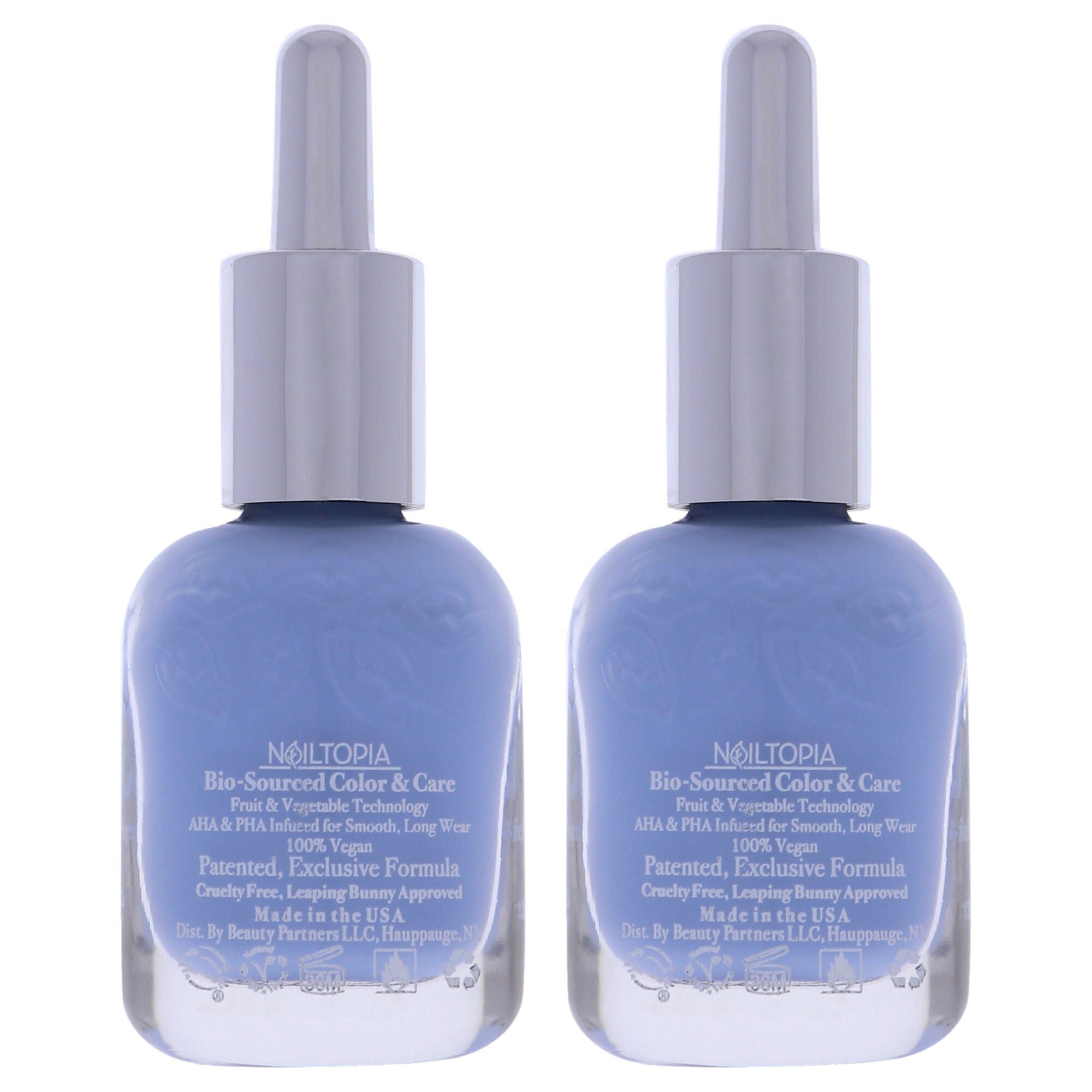 Bio-Sourced Chip Free Nail Lacquer - Bali Baby by Nailtopia for Women - 0.41 oz Nail Polish - Pack of 2, See Description, alternate image number 2