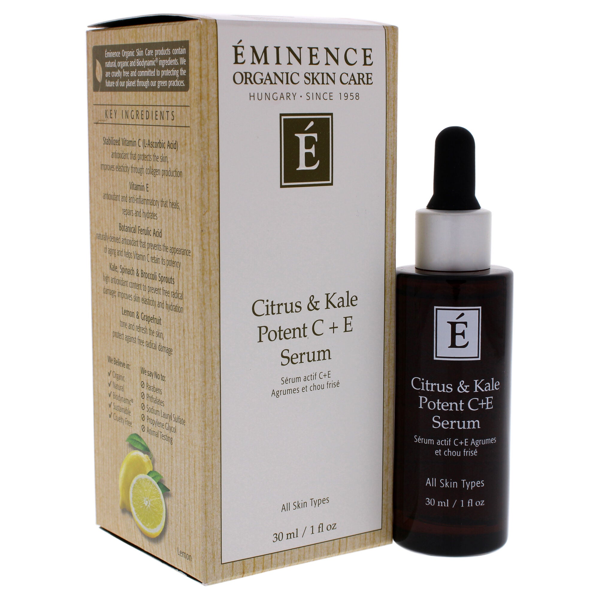 Citrus and Kale Potent C Plus E Serum by Eminence for Unisex - 1 oz Serum, See Description, alternate image number 4