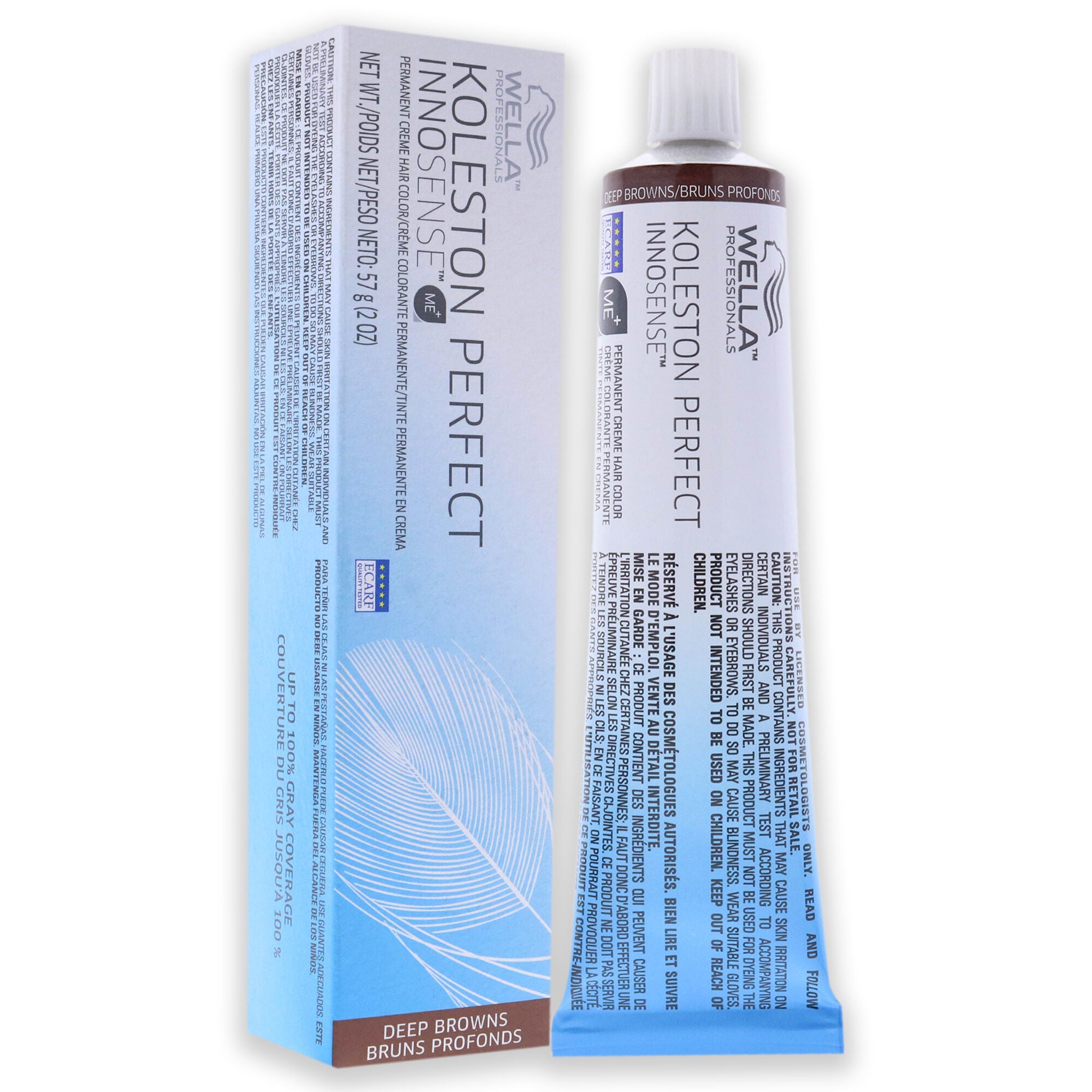 Koleston Perfect Innosense Permanent Creme Hair Color - 5-7 Light Brown-Brown by Wella for Unisex - 2 oz Hair Color, See Description, alternate image number 1