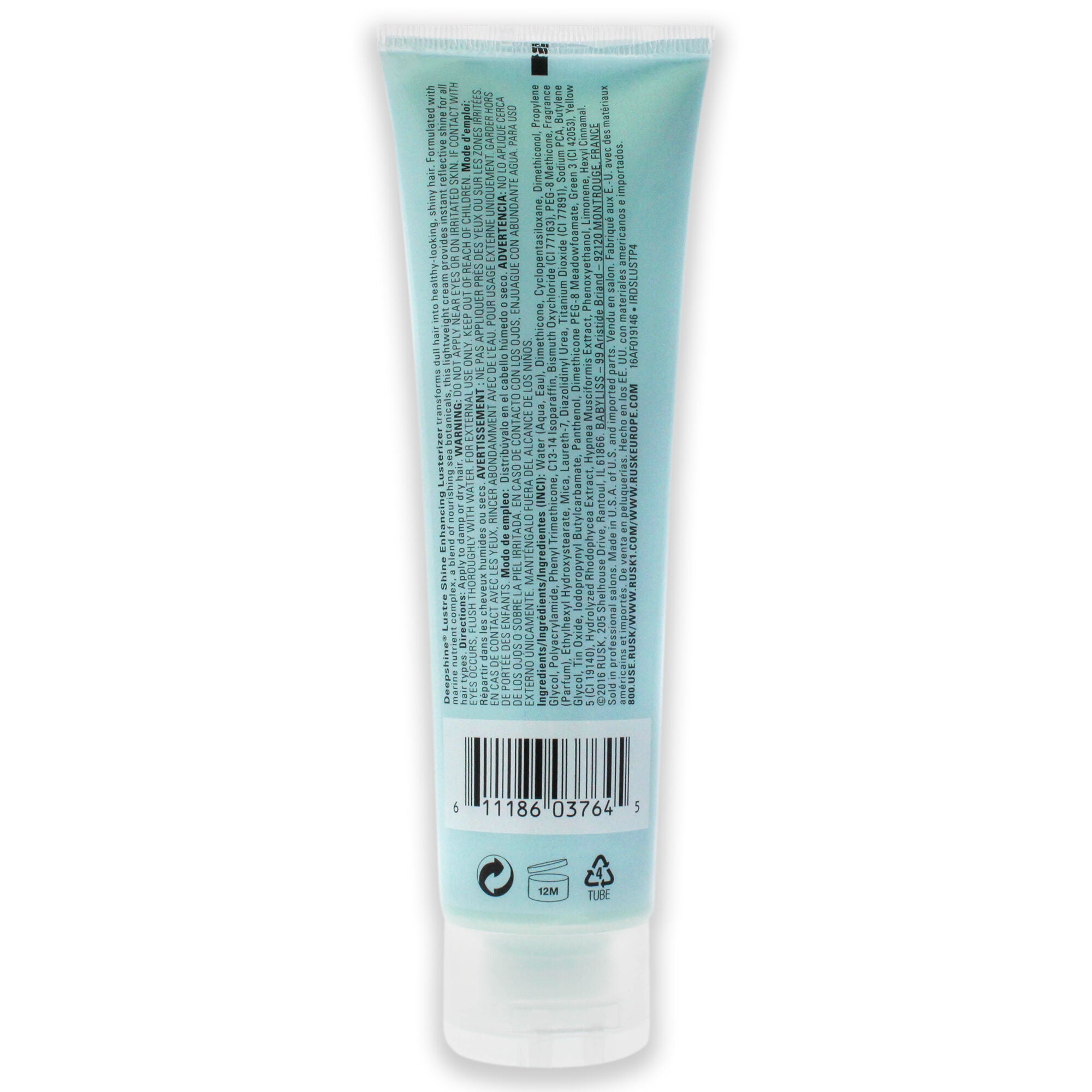 Deepshine Lustre Shine Enhancing Lusterizer by Rusk for Unisex - 4.4 oz Cream, , alternate image number 4