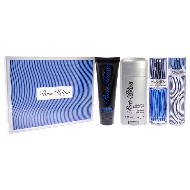 Paris Hilton by Paris Hilton for Men - 4 Pc Gift Set 3.4oz EDT Spray, 3oz Hair and Body Wash, 2.75oz Alcohol Free Deodorant Stick, 0.34oz EDT Spray, , alternate image number 7