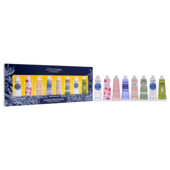 "Fantastic 8 Hand Creams Kit by LOccitane for Unisex - 8 x 1 oz Shea Dry Skin, Rose, Cherry Blossom, Lavender, Pivoine Flora, Almond, Hand Cream", See Description, alternate image number null