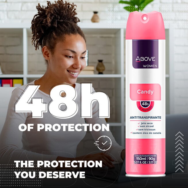 48 Hours Antiperspirant Deodorant - Candy by Above for Women - 3.17 oz Deodorant Spray - Pack of 4, NA, alternate image number null