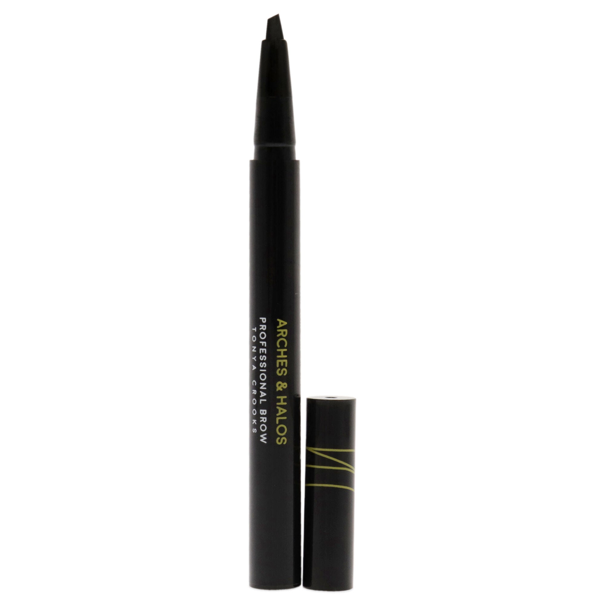 Angled Bristle Tip Waterproof Brow Pen - Charcoal by Arches and Halos for Women - 0.051 oz Eyebrow Pencil, See Description, alternate image number 4