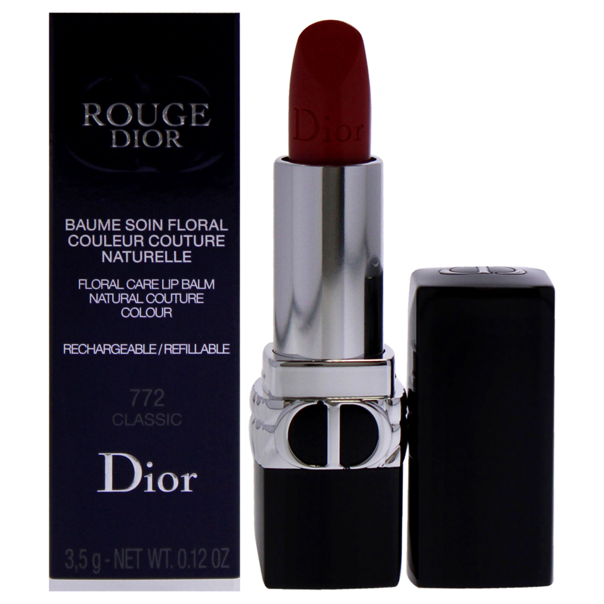 Rouge Dior Floral Care Lip Balm Satin 772 Classic by Christian Dior