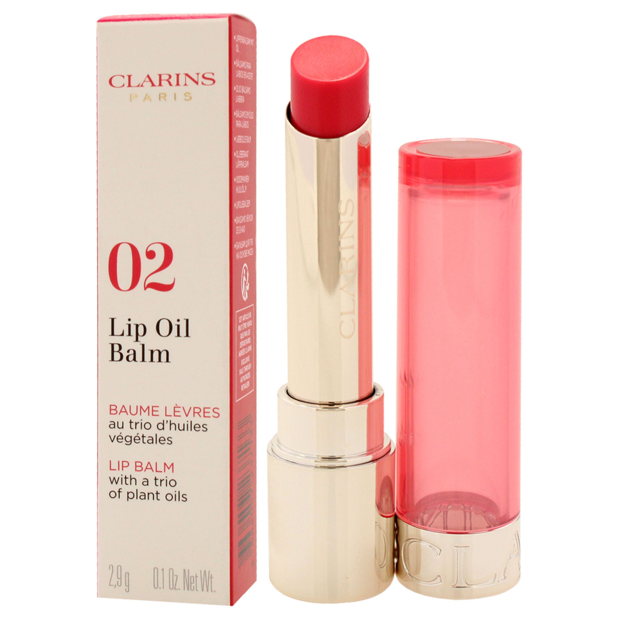 Lip Oil Balm - 02 Pitaya by Clarins for Women - 0.1 oz Lip Balm, See Description, alternate image number 3