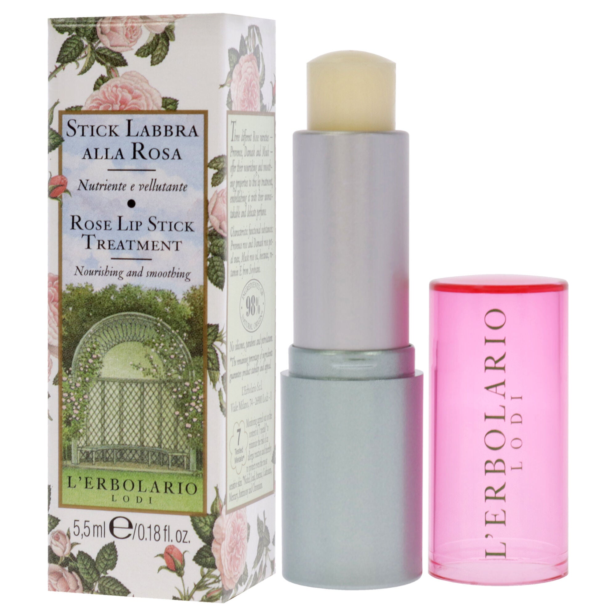 Lip Stick Treatment - Rose by LErbolario for Unisex - 0.18 oz Lip Treatment, NA, alternate image number 3