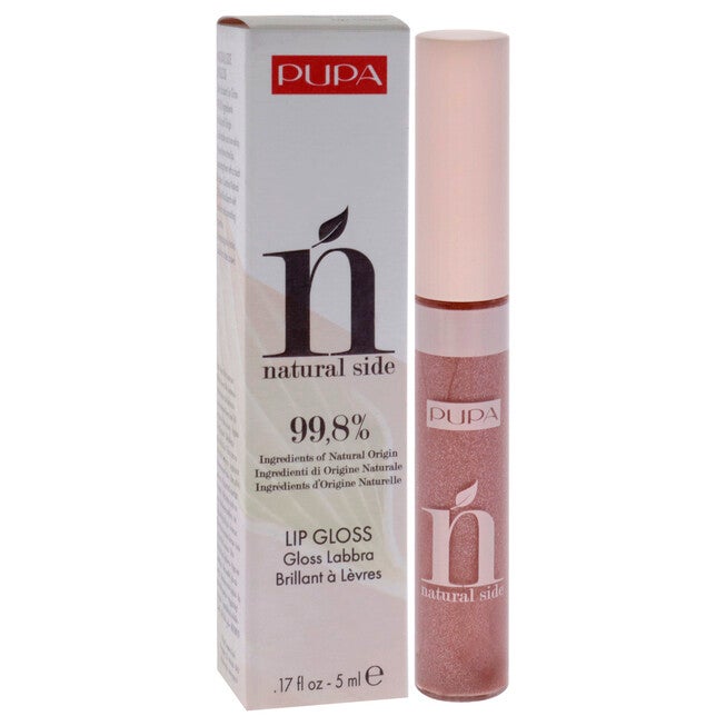 Natural Side Lip Gloss - 004 Pearly Nude by Pupa Milano for Women - 0.17 oz Lip Gloss, NA, alternate image number null