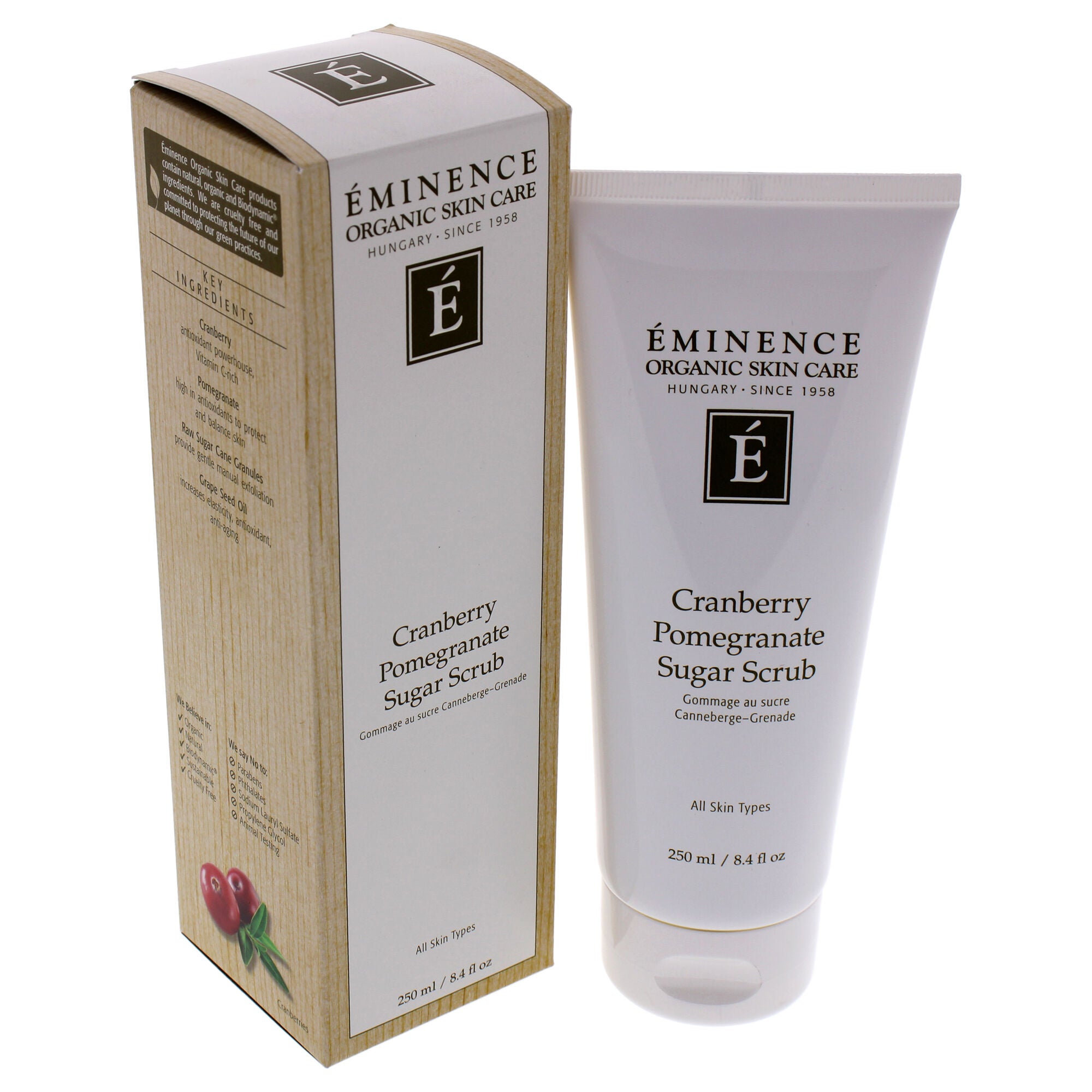 Cranberry Pomegranate Sugar Scrub by Eminence for Unisex - 8.4 oz Scrub, See Description, alternate image number 2