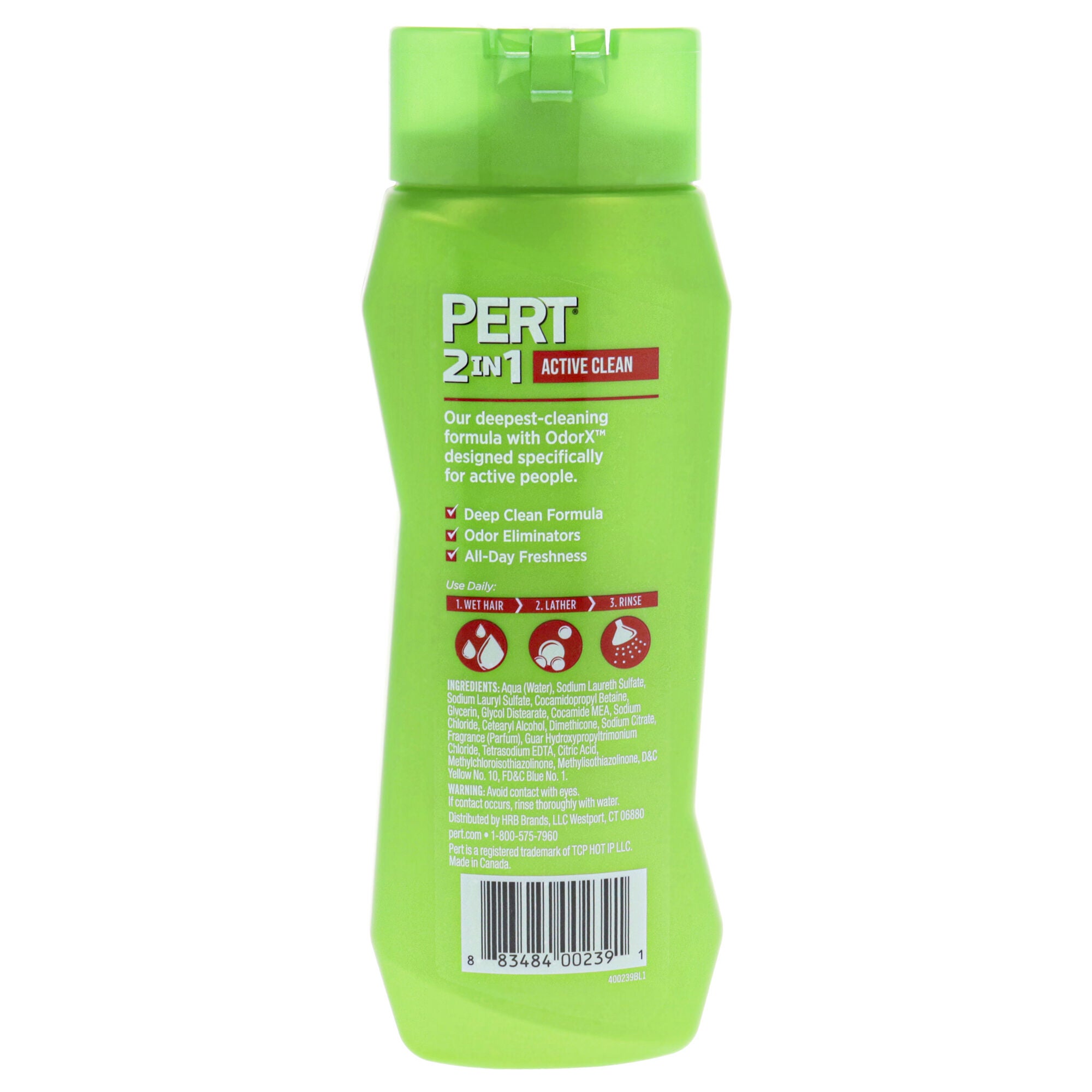 2 in 1 Active Clean Shampoo and Conditioner by Pert for Unisex - 13.5 oz Shampoo and Conditioner, See Description, alternate image number 2
