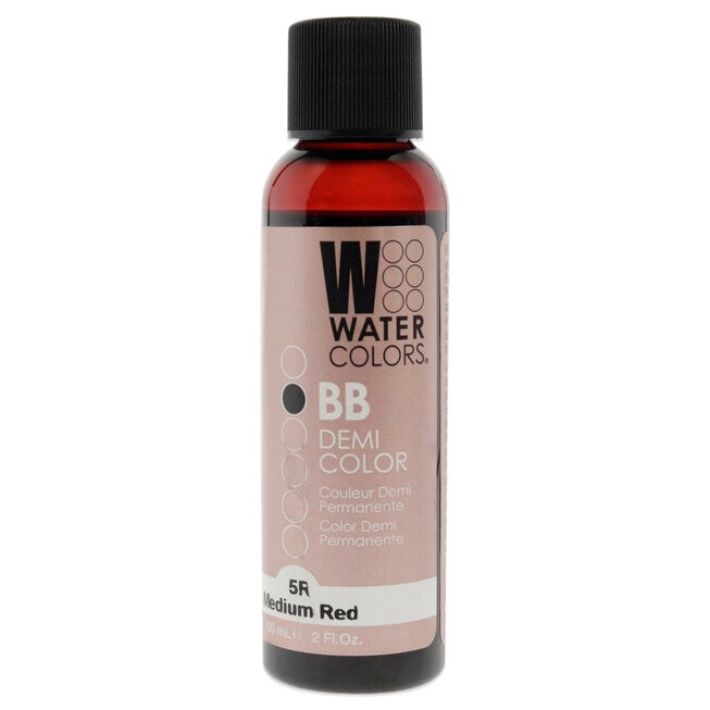 Watercolors BB Demi-Permanent Hair Color - 5R Medium Red by Tressa for Unisex - 2 oz Hair Color, NA, hi-res image number null