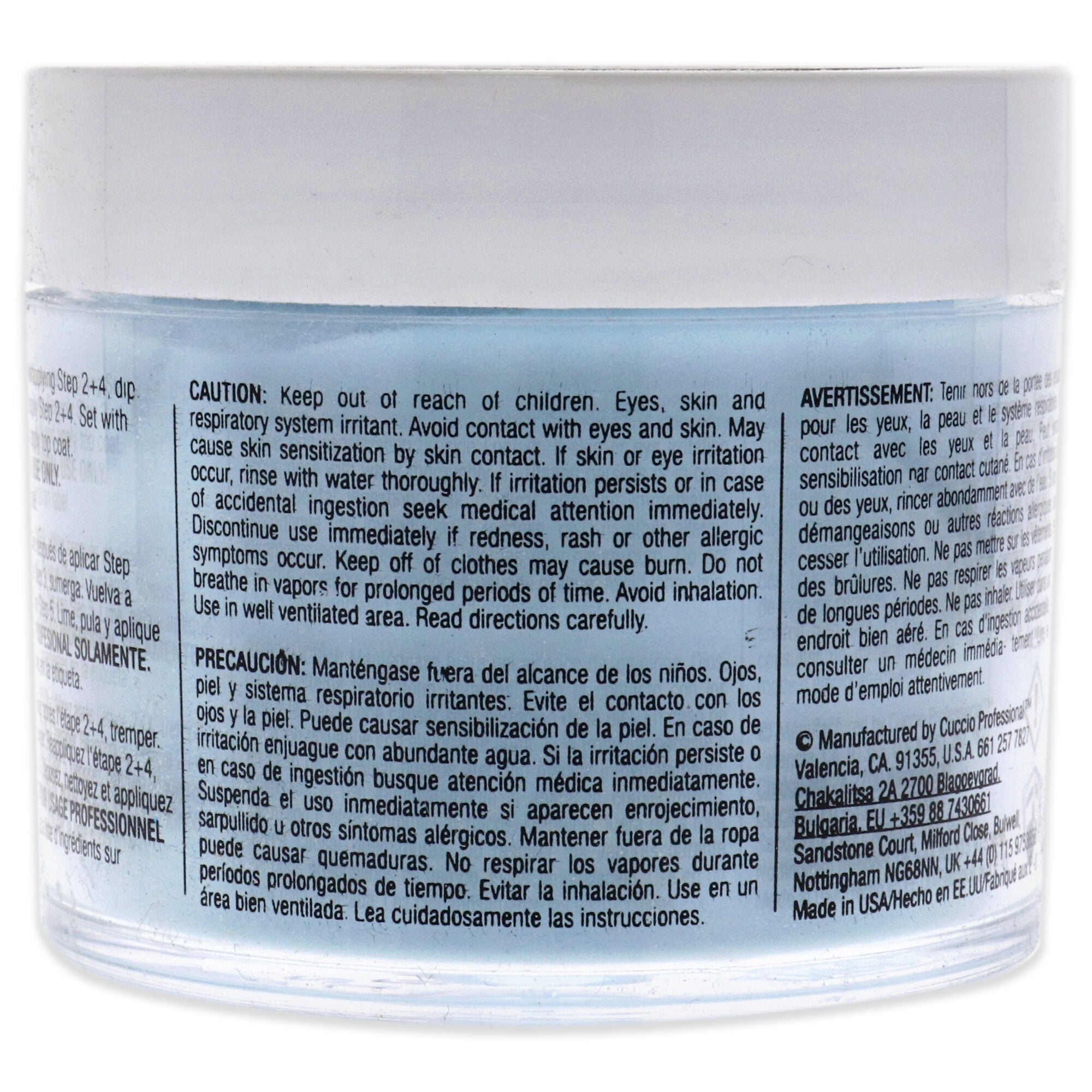 Pro Powder Polish Nail Colour Dip System - Blueberry Sorbet by Cuccio Colour for Women - 1.6 oz Nail Powder, See Description, alternate image number 2