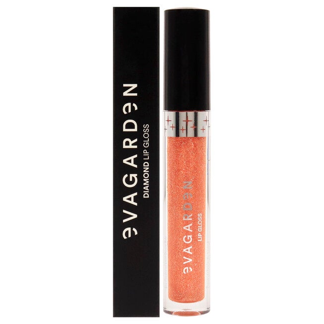 Diamond Lip Gloss - 858 Coral Gold by Evagarden for Women - 0.09 oz Lip Gloss, See Description, hi-res image number 0