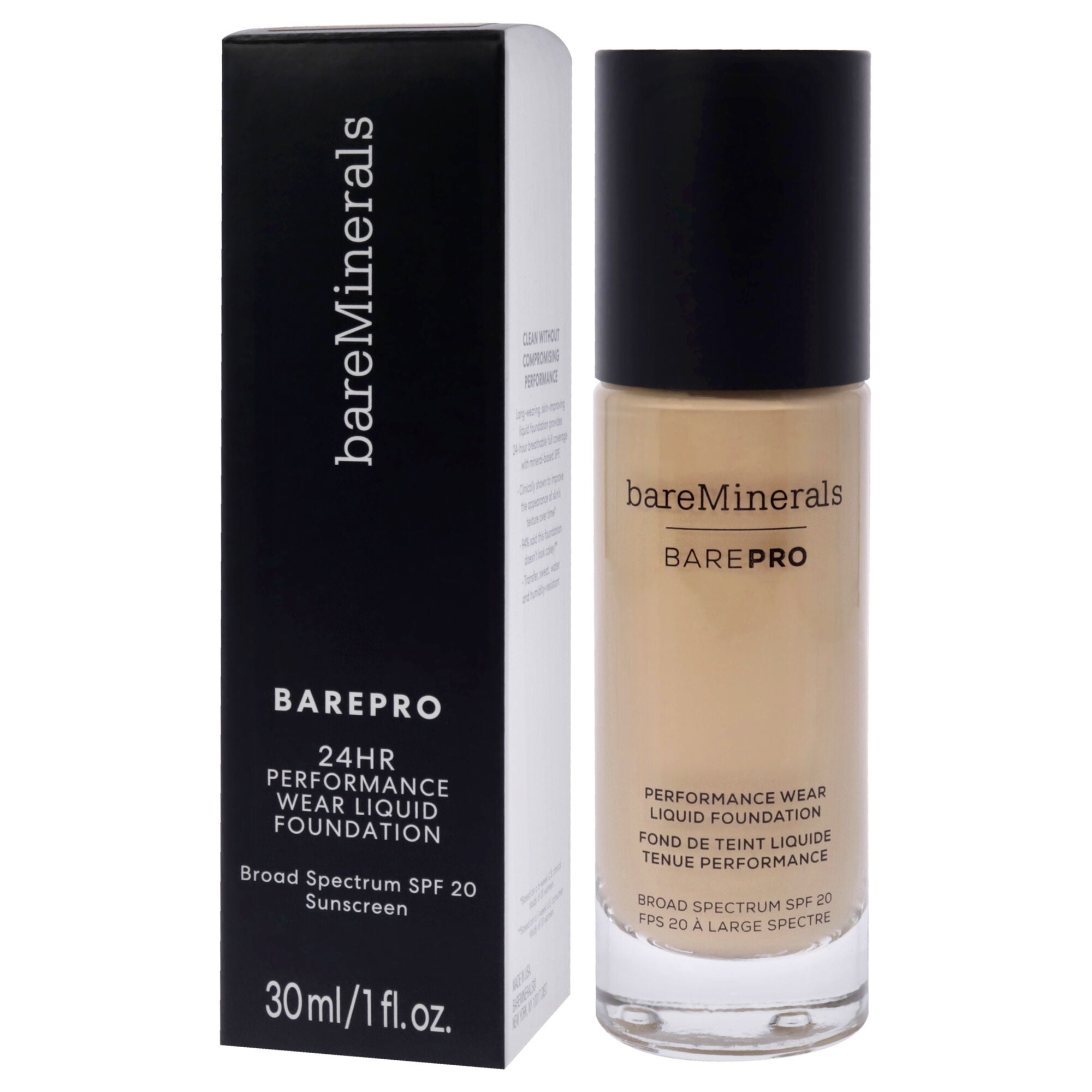 Barepro Performance Wear Liquid Foundation SPF 20 - 18 Pecan by bareMinerals for Women - 1 oz Foundation, See Description, alternate image number 3