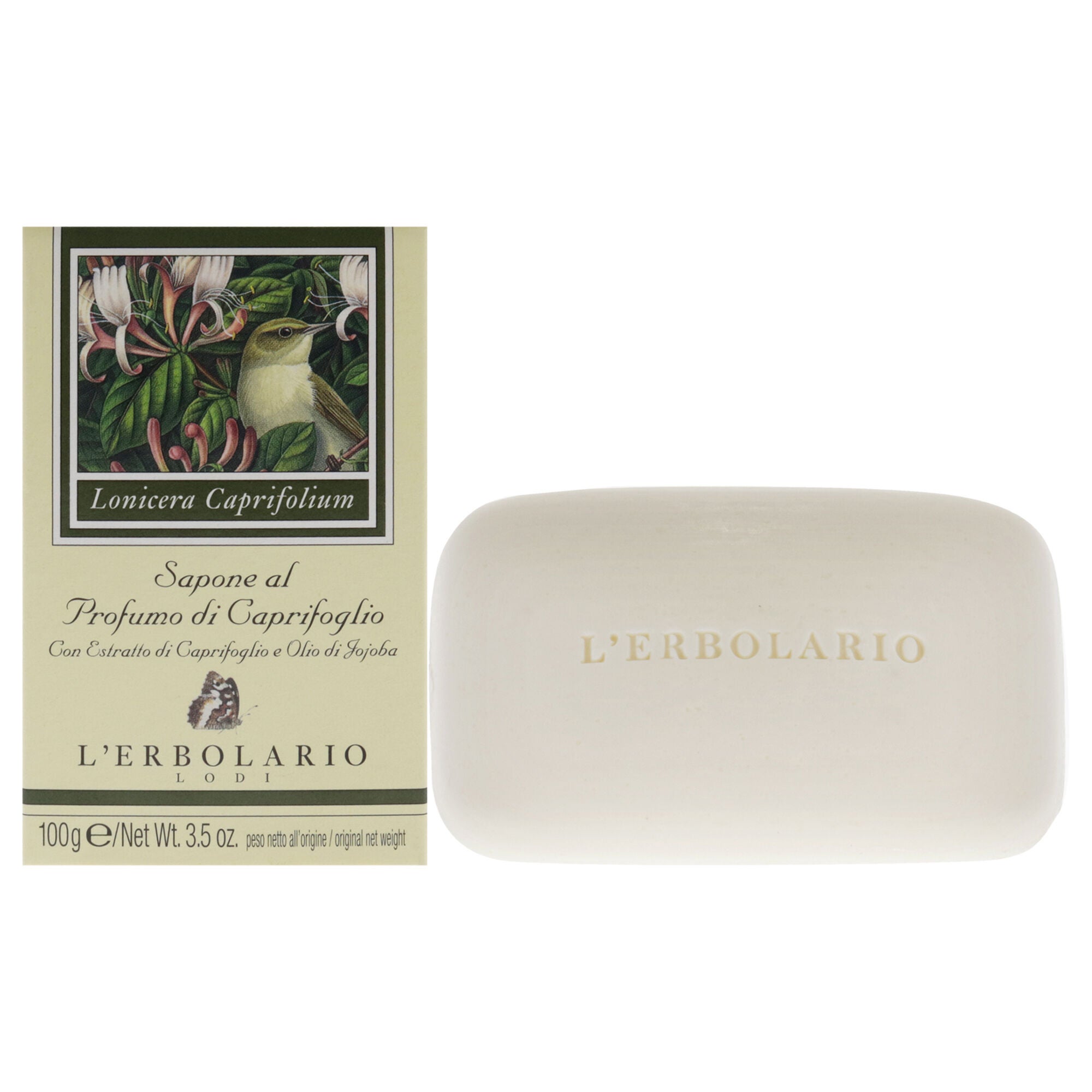 Honeysuckle Perfumed Soap by LErbolario for Unisex - 3.5 oz Soap, See Description, hi-res image number 0