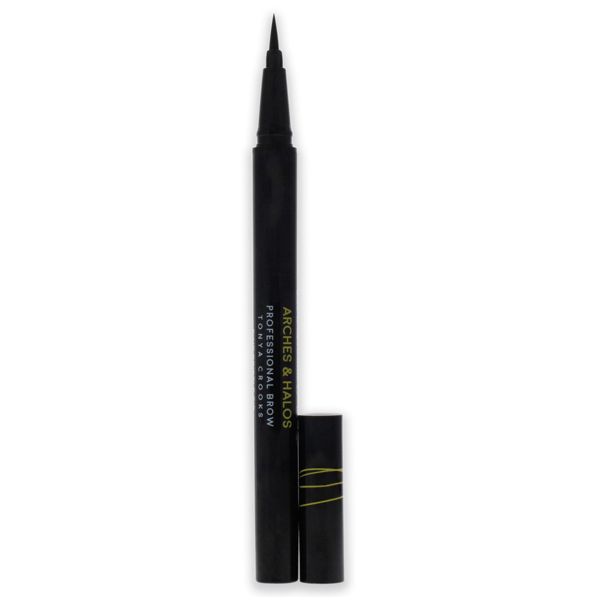 Fine Bristle Tip Pen - Charcoal by Arches and Halos for Women - 0.02 oz Eyebrow Pen, See Description, alternate image number 4