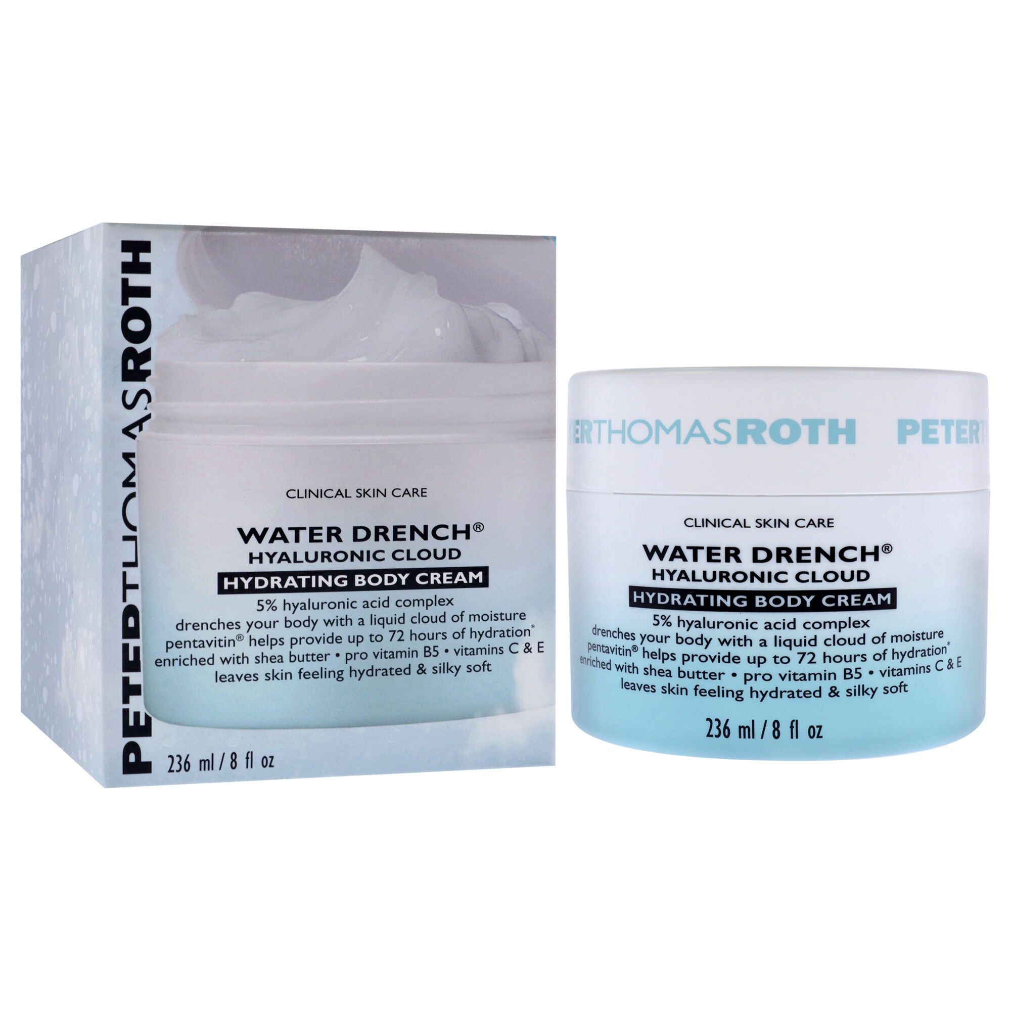 Water Drench Hyaluronic Cloud Hydrating Body Cream by Peter Thomas Roth for Unisex - 8 oz Body Cream, , alternate image number 7