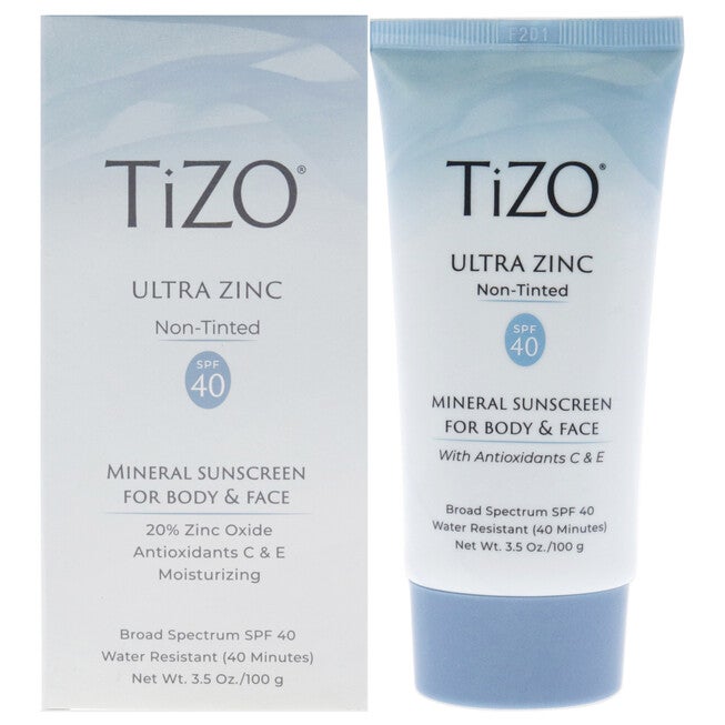 Ultra Zinc Body and Face Non-tinted SPF 40 by Tizo for Unisex - 3.5 oz Sunscreen, NA, hi-res image number null