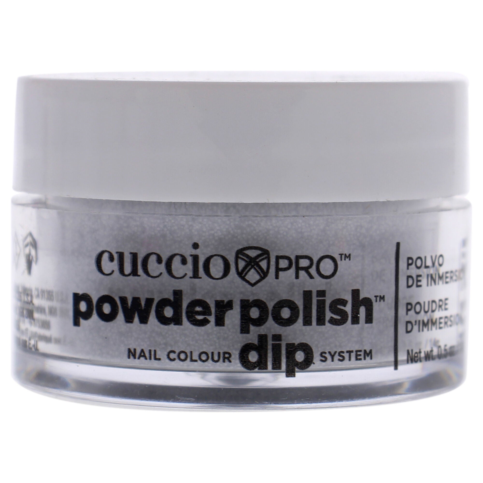 Pro Powder Polish Nail Colour Dip System - Silver Glitter by Cuccio Colour for Women - 0.5 oz Nail Powder, See Description, hi-res image number 0