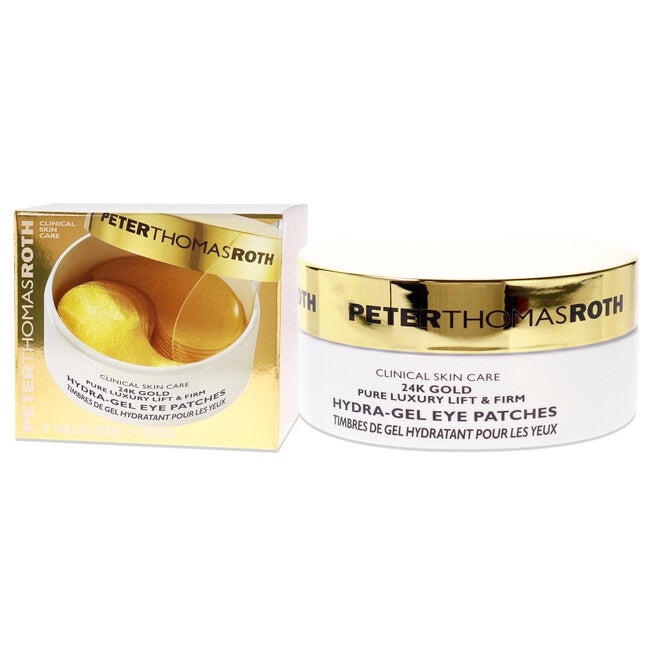 24K Gold Pure Luxury Lift and Firm Hydra-Gel Eye Patches by Peter Thomas Roth for Women - 60 Pc Patches, , alternate image number null