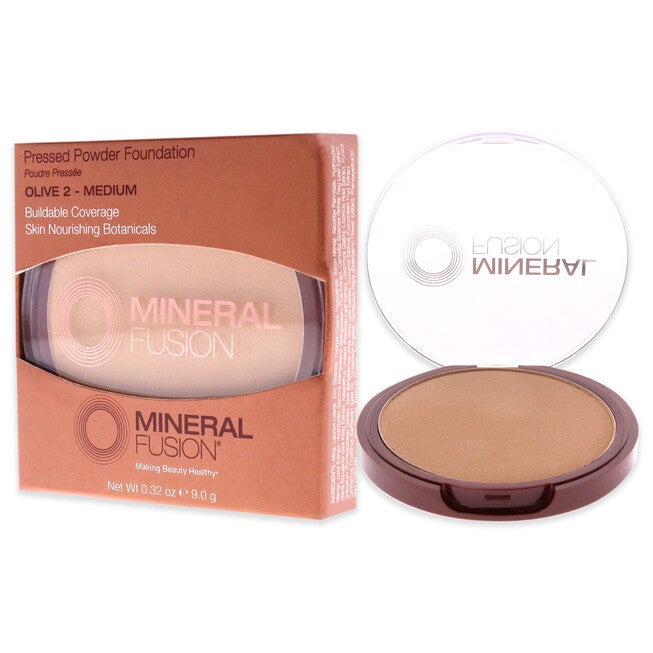 Pressed Powder Foundation - 02 Olive by Mineral Fusion for Women - 0.32 oz Foundation, See Description, alternate image number null