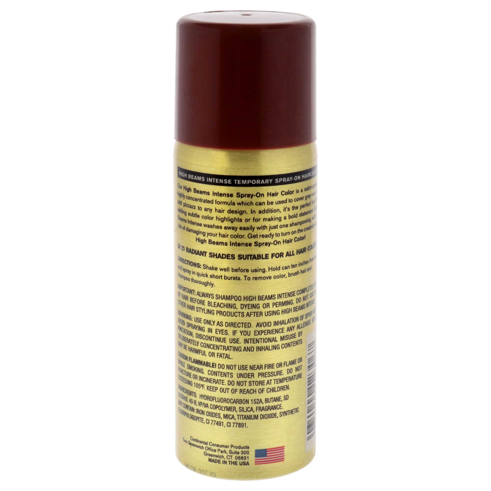 High Beams Intense Temporary Spray - 31 Brown by Salon Grafix for Unisex - 2.7 oz Hair Color, See Description, alternate image number 2
