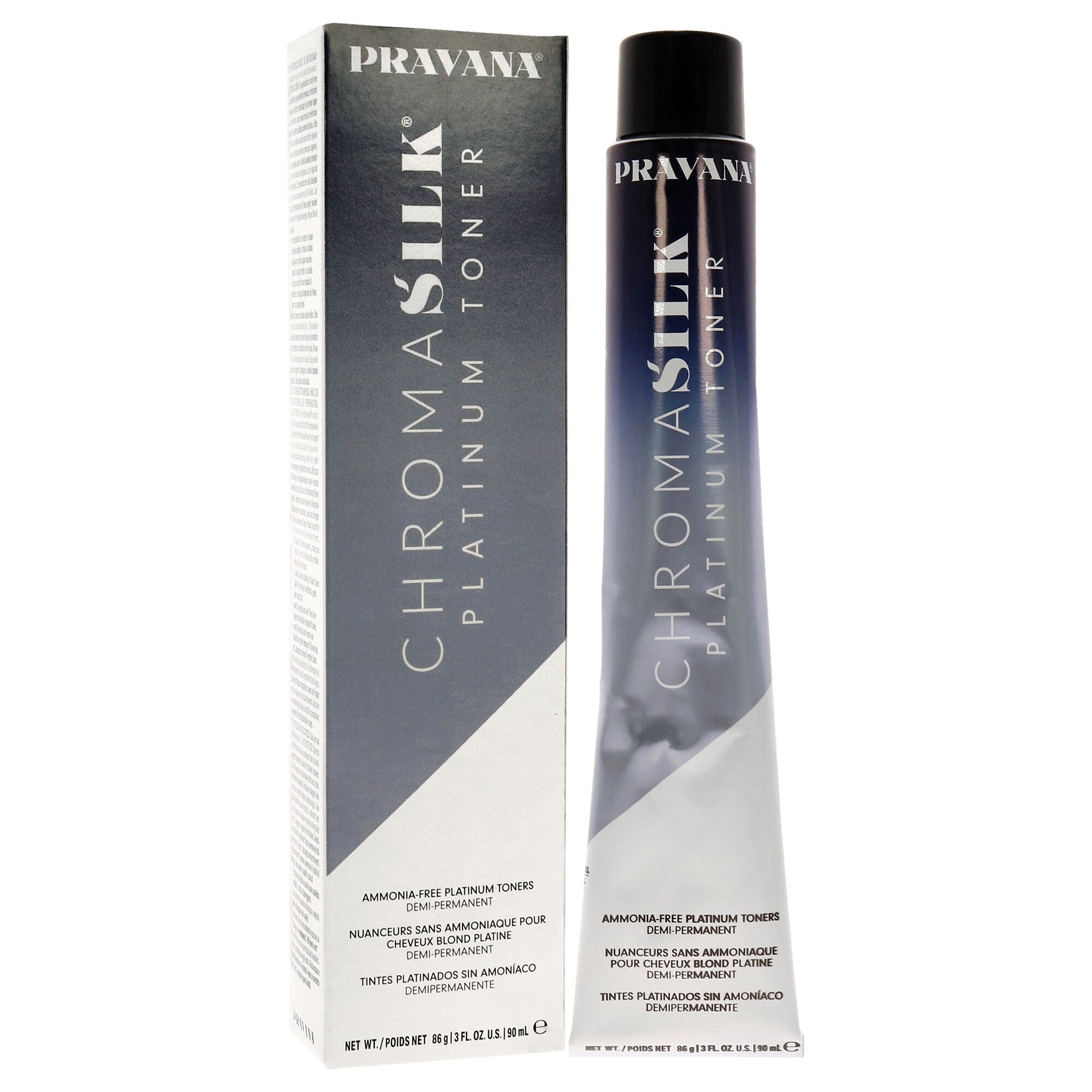ChromaSilk Platinum Toner - Platinum Sand by Pravana for Unisex - 3 oz Hair Color, See Description, alternate image number 4
