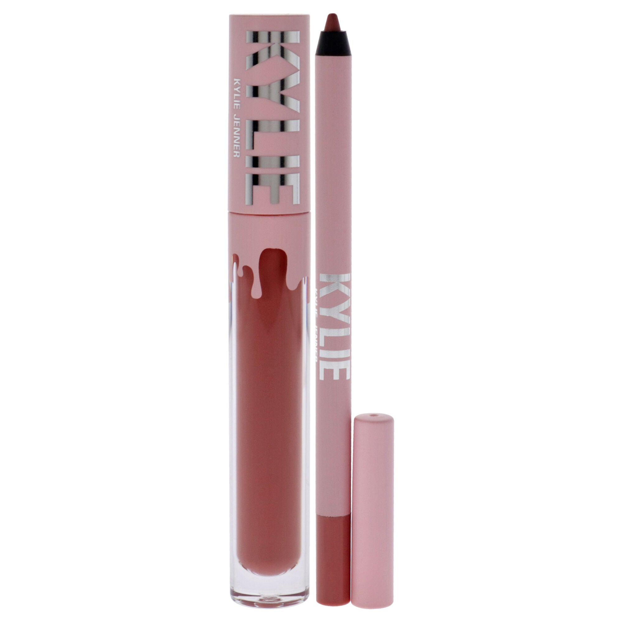 Matte Lip Kit - 301 Angel by Kylie Cosmetics for Women - 2 Pc 0.10oz Matte Liquid Lipstick, 0.039oz Lip Liner, See Description, alternate image number 4