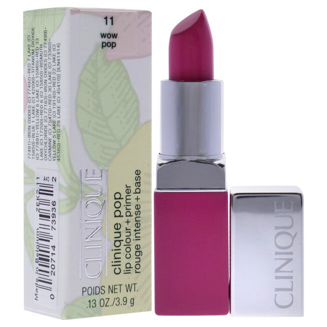 Clinique Pop Lip Colour Plus Primer - 11 Wow Pop by Clinique for Women - 0.13 oz Lipstick, See Description, alternate image number null