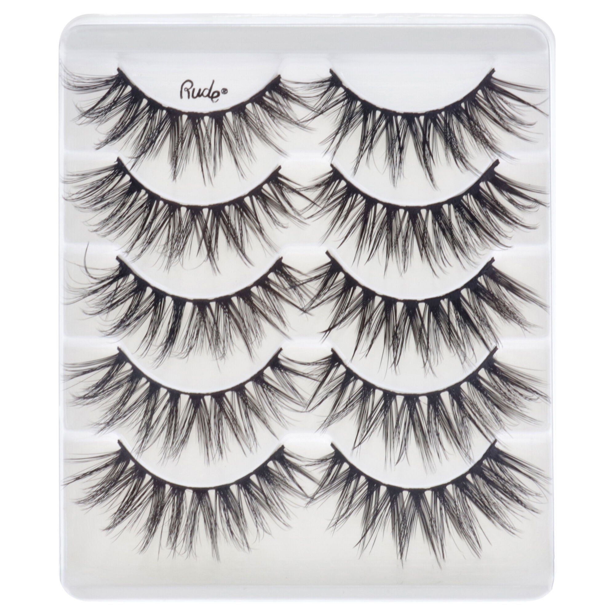 Essential Faux Mink 3D Lashes - Fancy by Rude Cosmetics for Women - 5 Pair Eyelashes, See Description, alternate image number 2