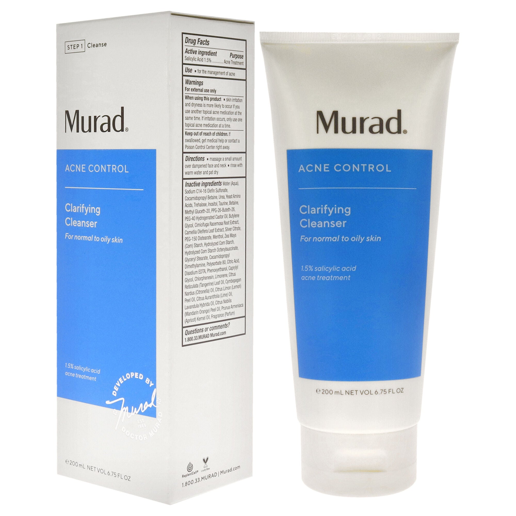 Clarifying Cleanser by Murad for Unisex - 6.75 oz Cleanser, See Description, alternate image number 3