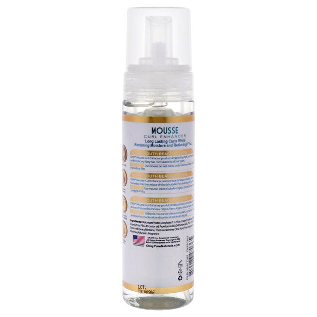 Miami South Beach Curls - Curl Enhancing by Okay for Women - 7.5 oz Mousse, See Description, alternate image number 2