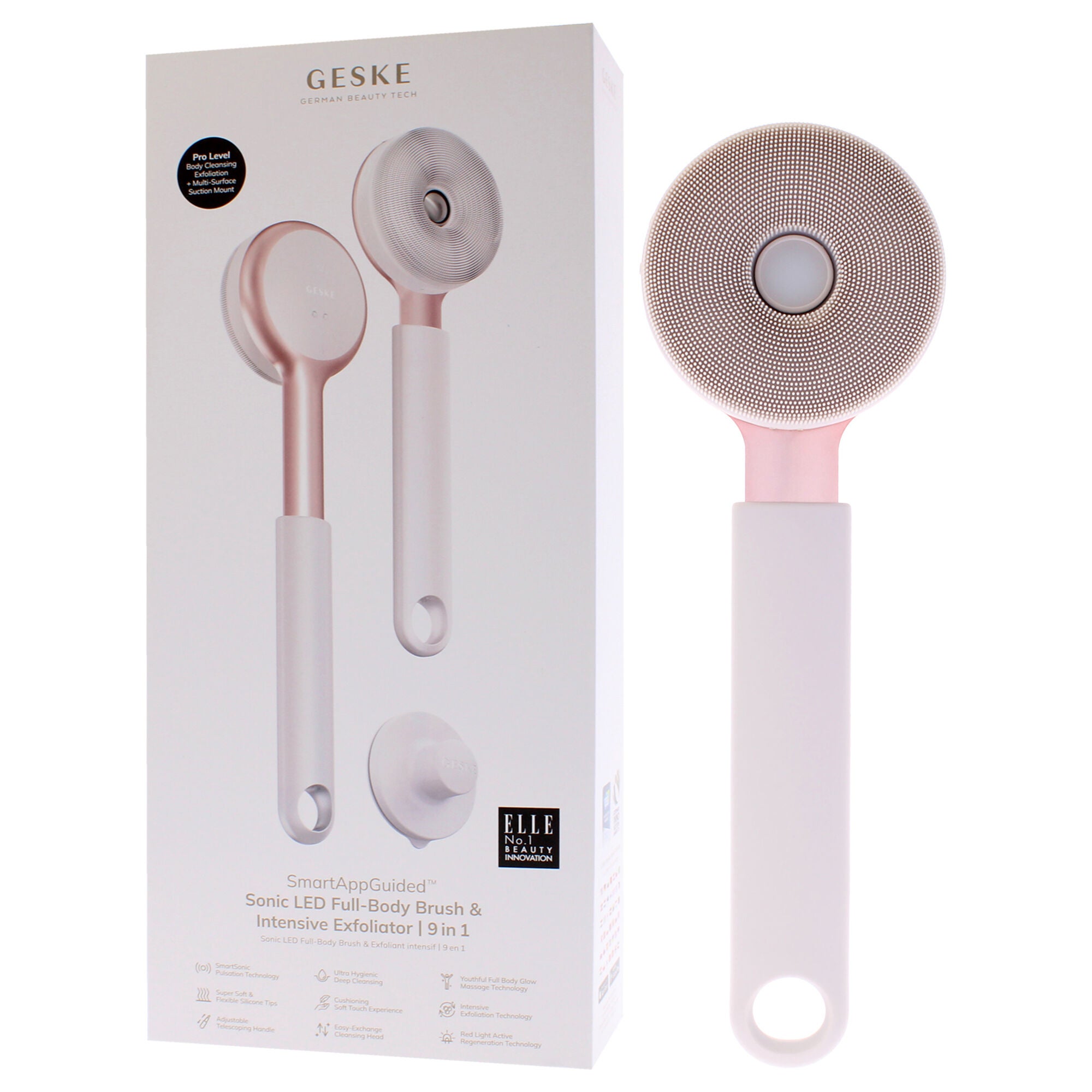 Sonic LED Full-Body Brush and Intensive Exfoliator 9 in 1 - Starlight by Geske for Women - 1 Pc Brush, See Description, alternate image number 2