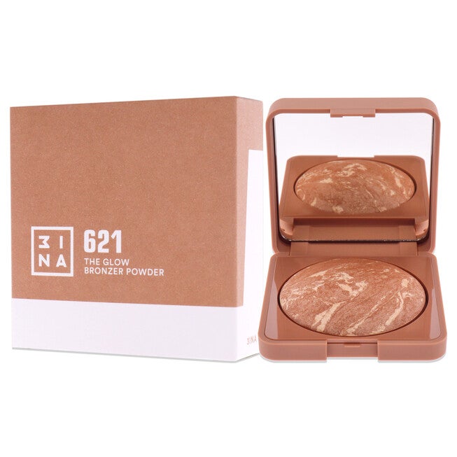 The Glow Bronzer Powder - 621 by 3INA for Women - 0.25 oz Bronzer, , alternate image number null