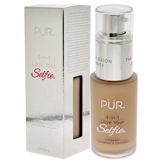 4-in-1 Love Your Selfie Longwear Foundation and Concealer - LN4 Vanilla-Fair with Neutral Undertones by Pur Cosmetics for Women - 1 oz Makeup, NA, alternate image number null