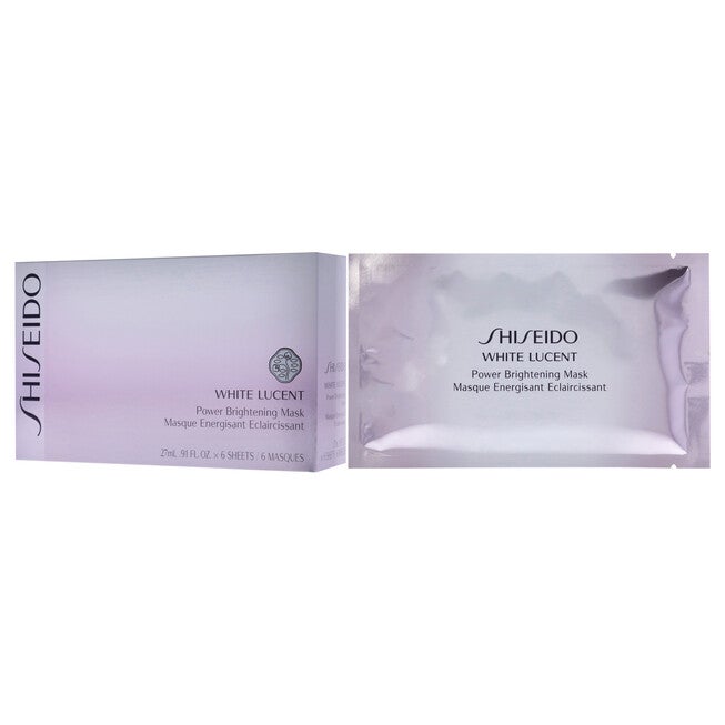 White Lucent Power Brightening Mask by Shiseido for Unisex - 6 x 0.91 oz Mask, NA, alternate image number null