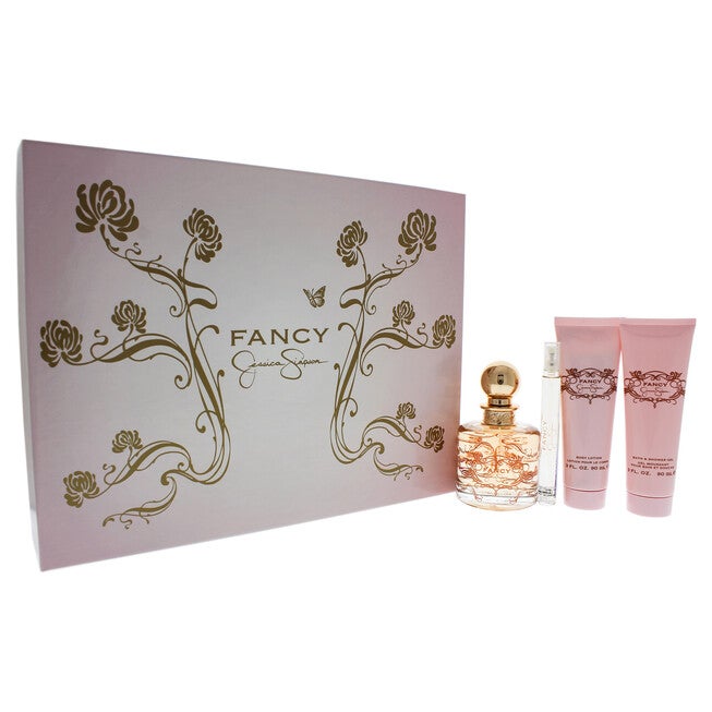 Fancy by Jessica Simpson for Women - 4 Pc Gift Set 3.4oz EDP Spray, 0.34oz EDP Spray, 3oz Body Lotion, 3oz Bath & Shower Gel, See Description, alternate image number 1
