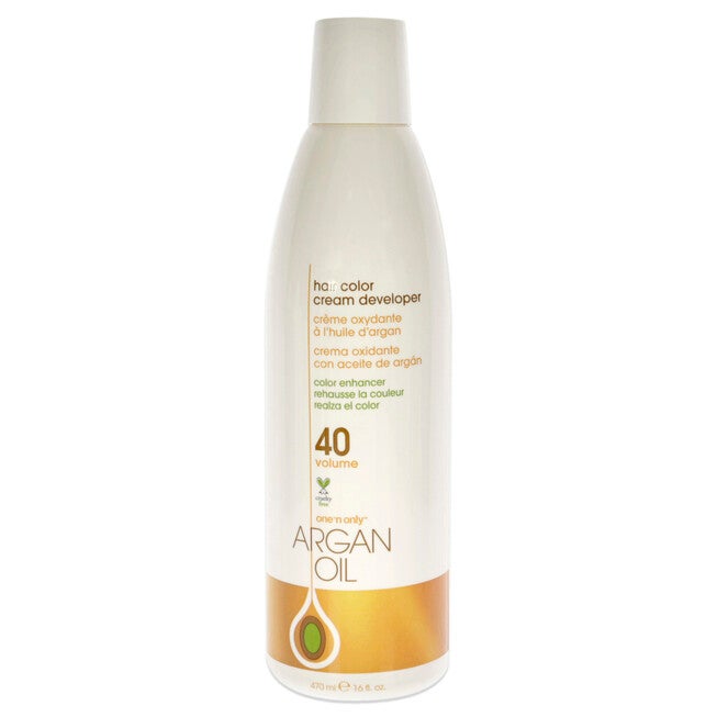 Argan Oil Hair Color Cream Developer - 40 Volume by One n Only for Unisex - 16 oz Lightener, See Description, hi-res image number 0