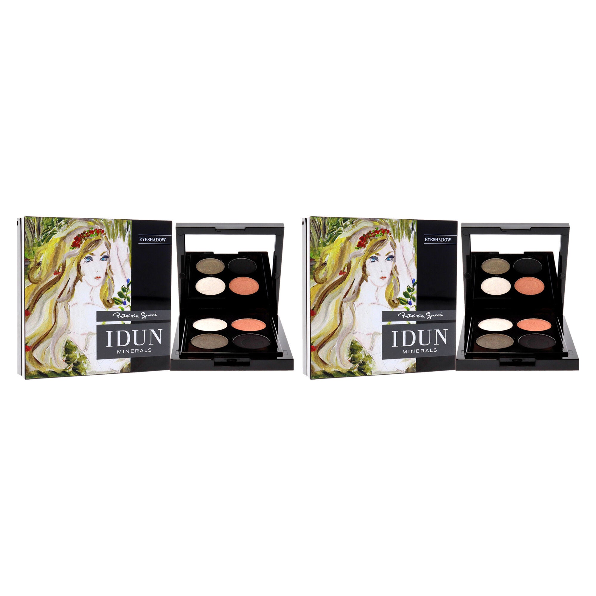 Eyeshadow Palette - 406 Vitsippa by Idun Minerals for Women - 4 x 0.03 oz Eye Shadow - Pack of 2, See Description, alternate image number 1