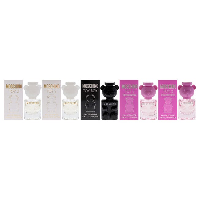 Moschino Miniature Collection Set by Moschino for Unisex - 5 Pc Mini Gift Set, See Description, alternate image number null