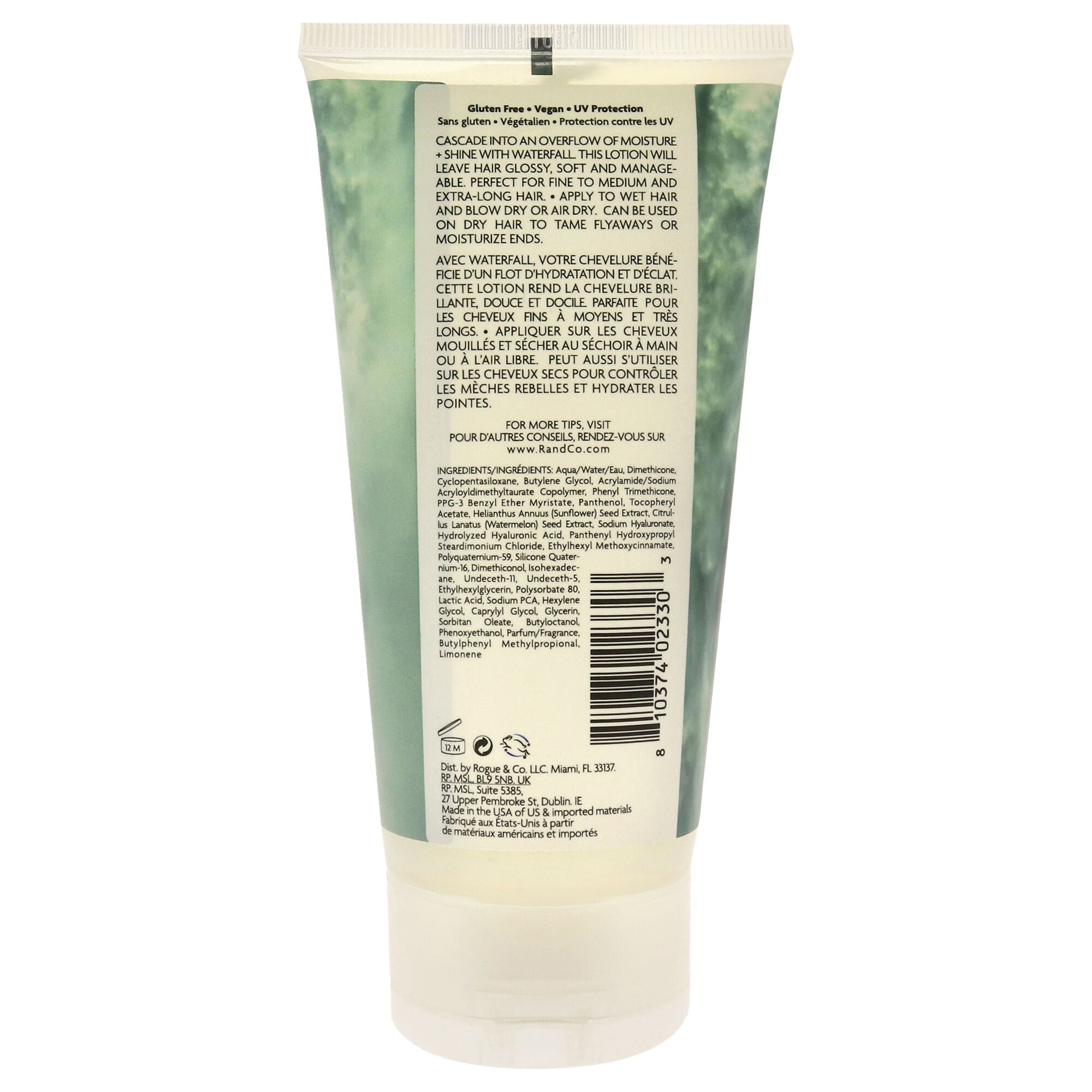 Waterfall Moisture and Shine Lotion by R+Co for Unisex - 5 oz Lotion, See Description, alternate image number 2