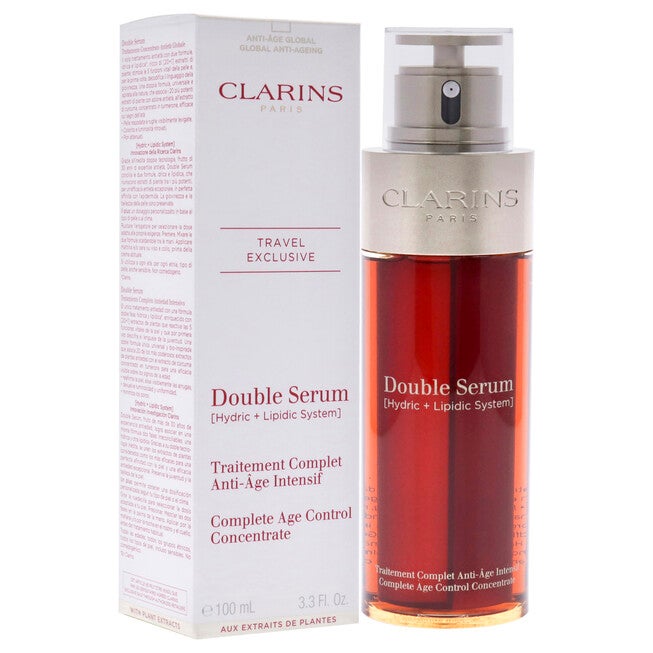 Double Serum Complete Age Control Concentrate by Clarins for Unisex - 3.3 oz Serum, , alternate image number null