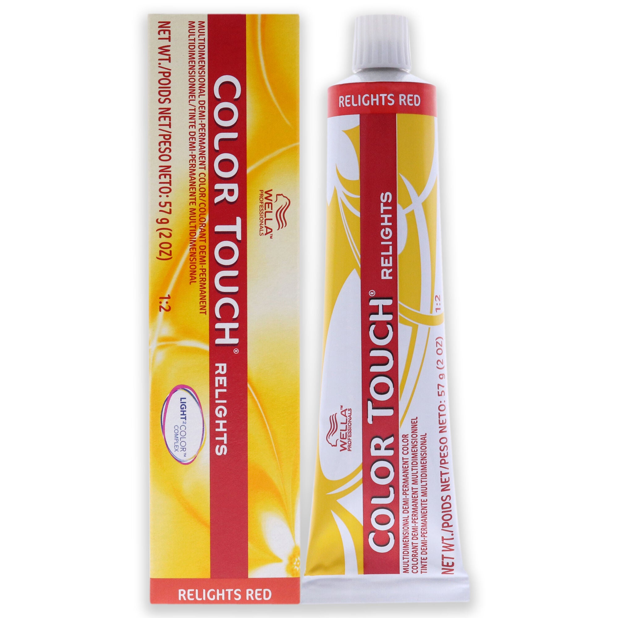 Color Touch Relights Demi-Permanent Color - 74 Brown Red by Wella for Unisex - 2 oz Hair Color, See Description, hi-res image number 0