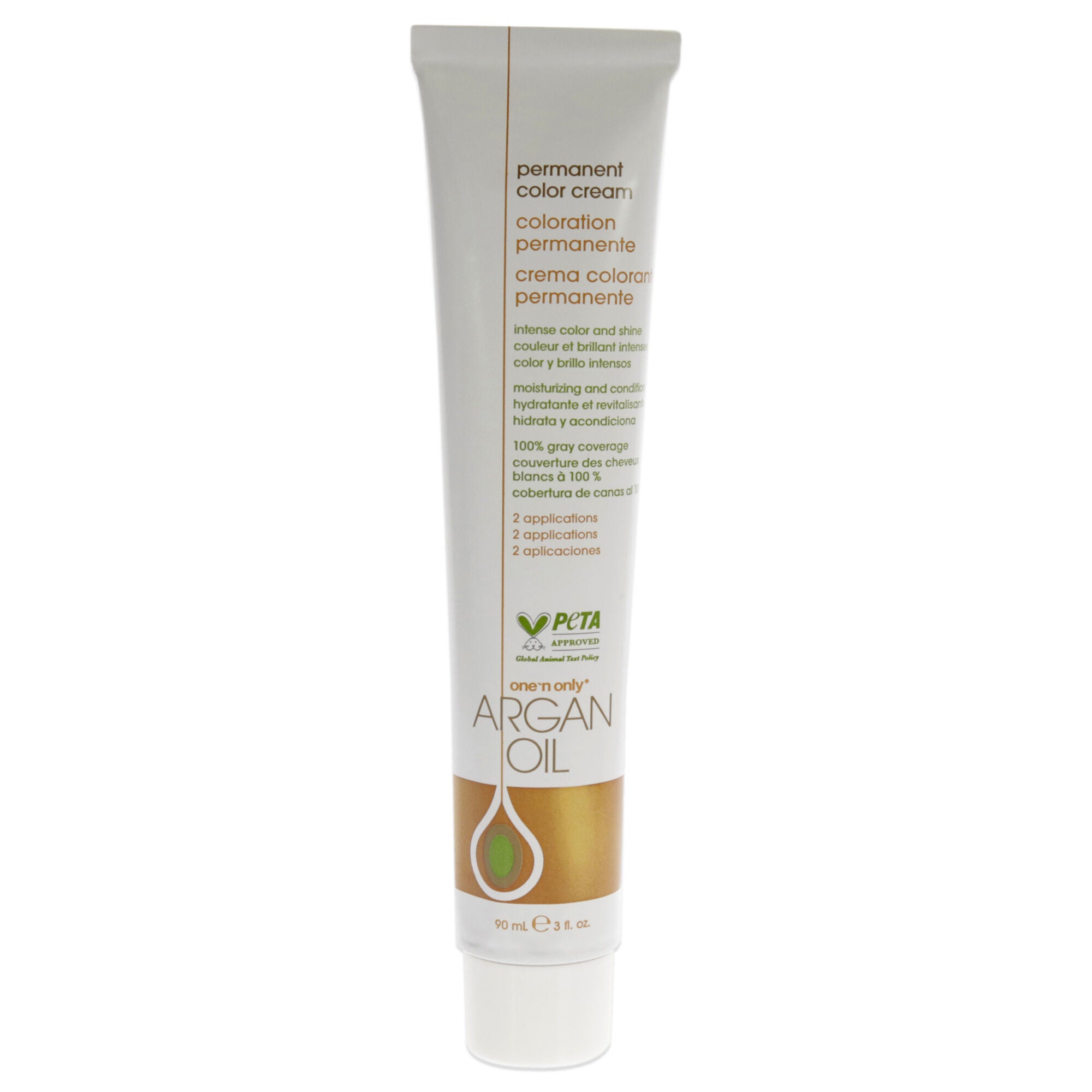 Argan Oil Permanent Color Cream - 6GM Dark Caramel Mocha Blonde by One n Only for Unisex - 3 oz Hair Color, See Description, alternate image number 3