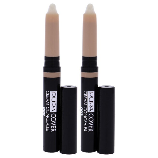 Cover Cream Concealer - 002 Beige by Pupa Milano for Women - 0.08 oz Concealer - Pack of 2, NA, alternate image number null