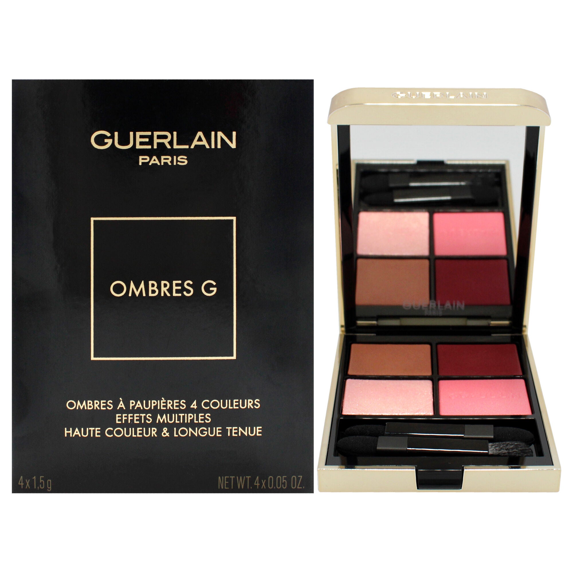 Ombres G Eyeshadow Quad - 530 Majestic Rose by Guerlain for Women - 0.20 oz Eye Shadow, Multi, hi-res image number 0