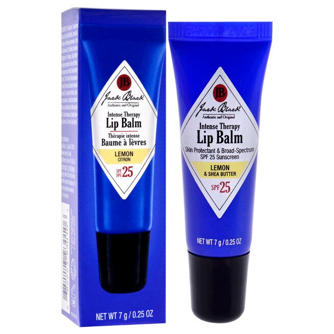 Intense Therapy Lip Balm SPF 25 - Lemon and Shea Butter by Jack Black for Men - 0.25 oz Lip Blam, , alternate image number null