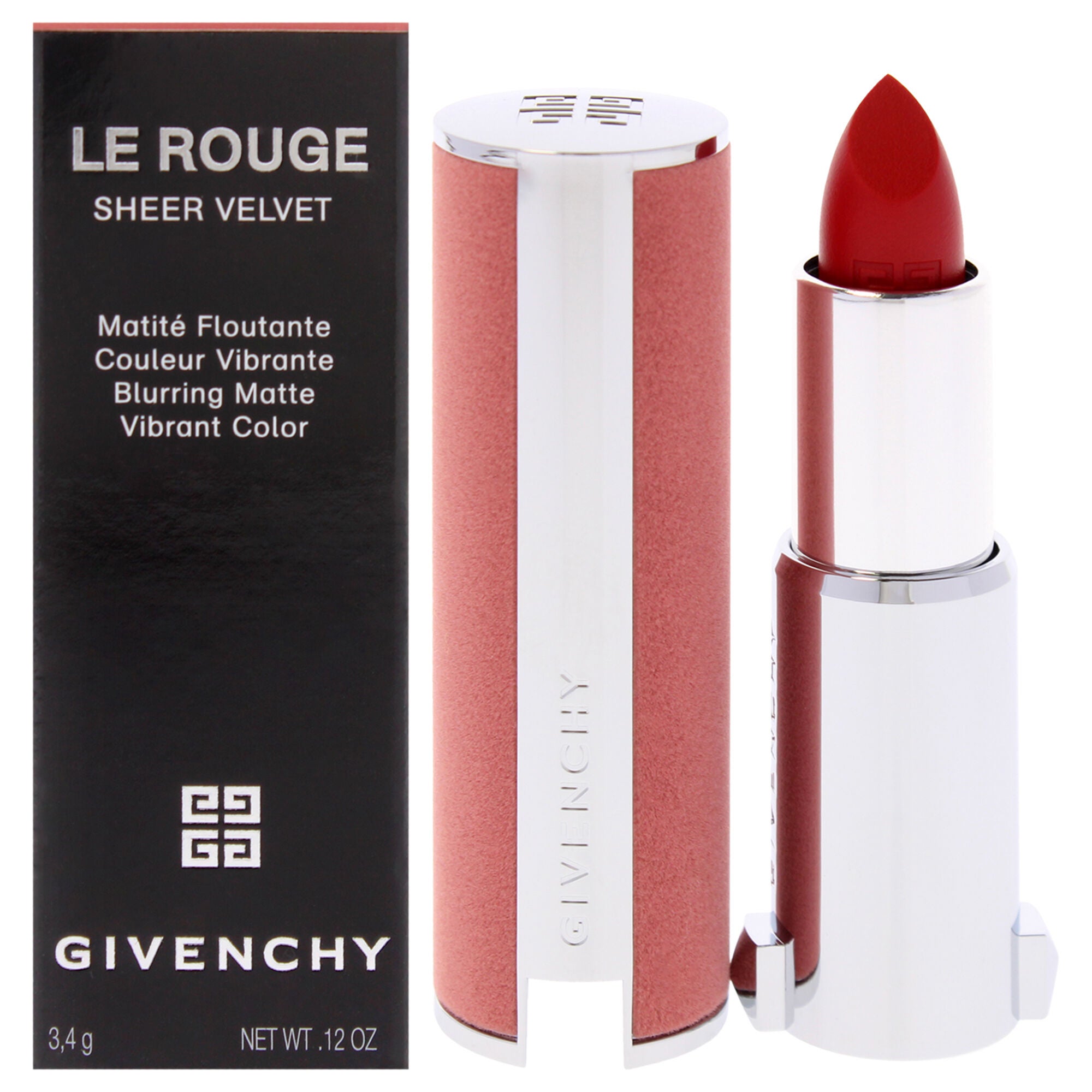Le Rouge Sheer Velvet Matte Lipstick - 36 L Interdit by Givenchy for Women - 0.12 oz Lipstick, See Description, hi-res image number 0