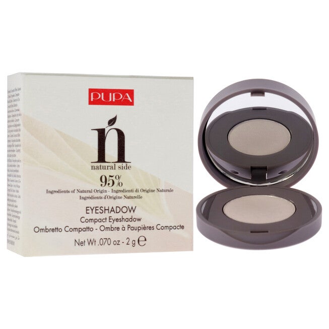Natural Side Compact Eyeshadow - 003 Silky White by Pupa Milano for Women - 0.07 oz Eye Shadow, , alternate image number null