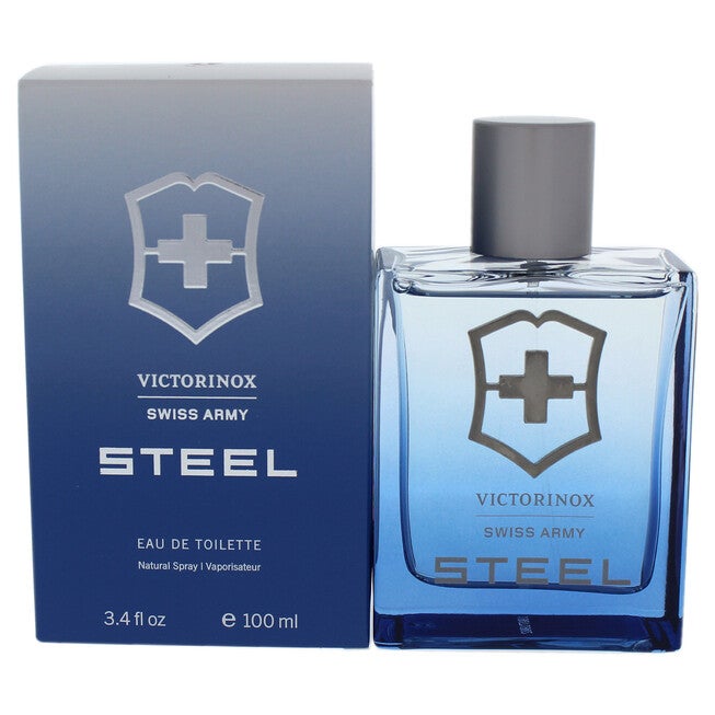 Victorinox Swiss Army Steel by Swiss Army for Men - 3.4 oz EDT Spray, NA, hi-res image number null